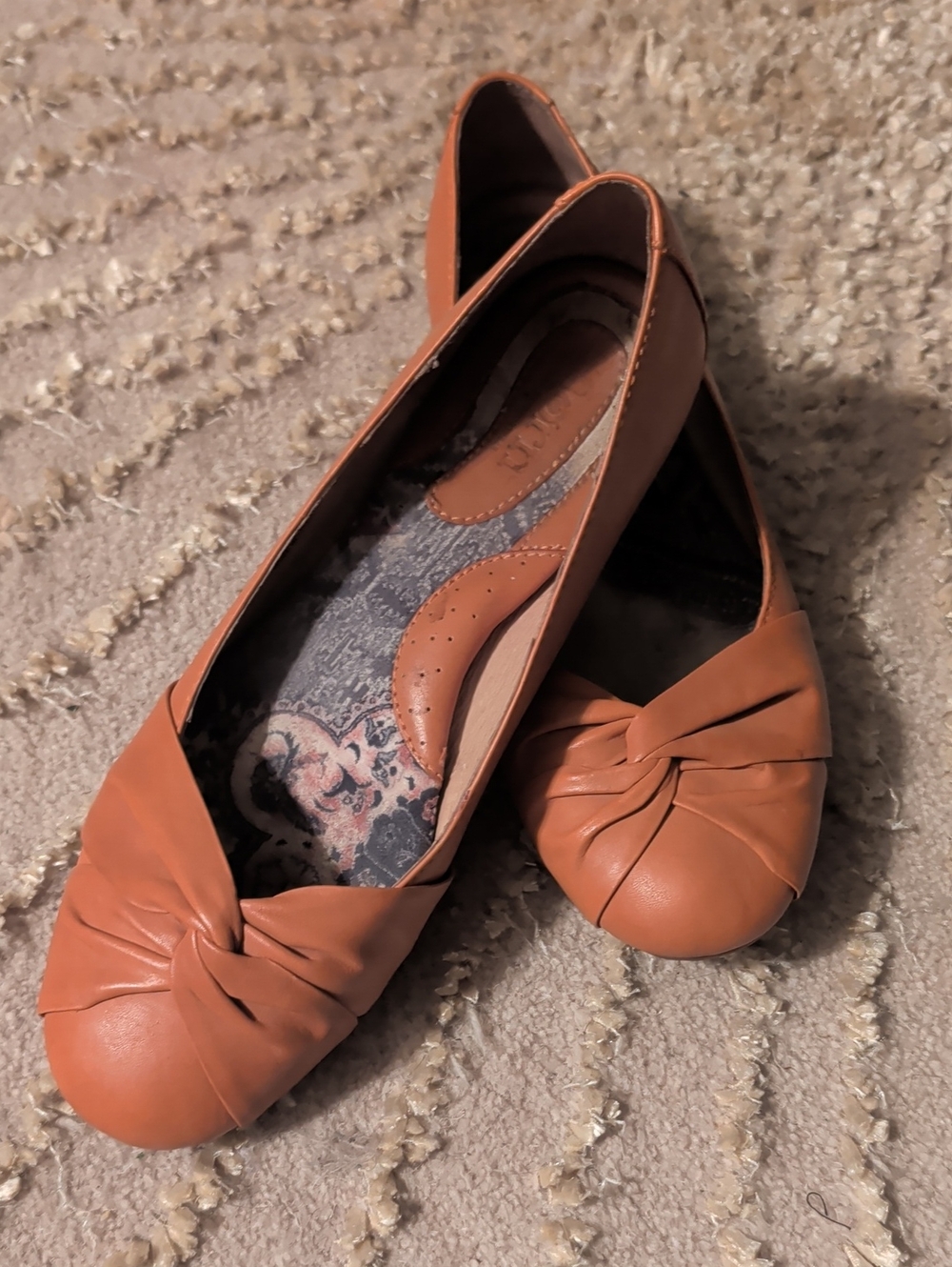 Born Women's Knot-Front Flats in Orange